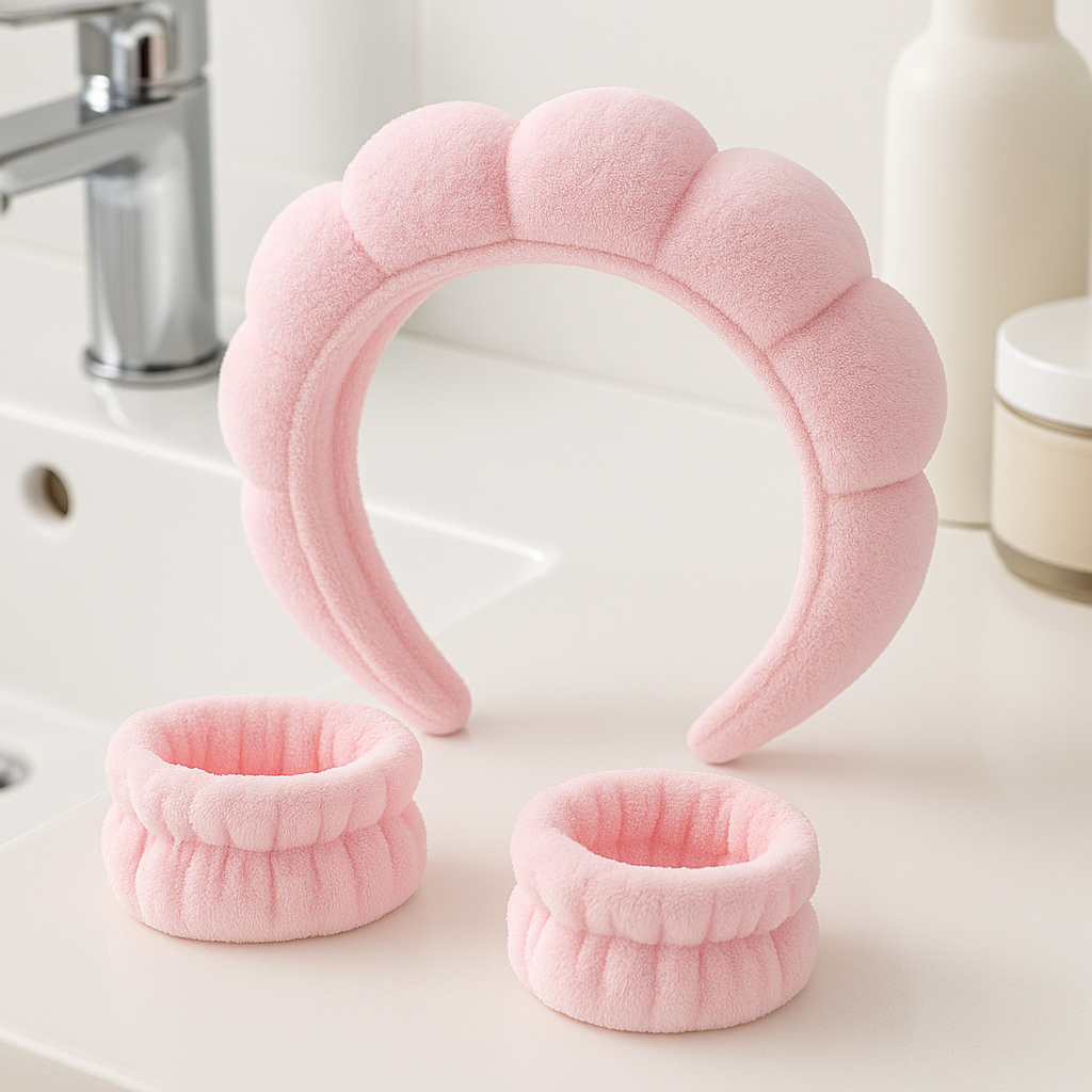 Skincare Headband & Wristbands