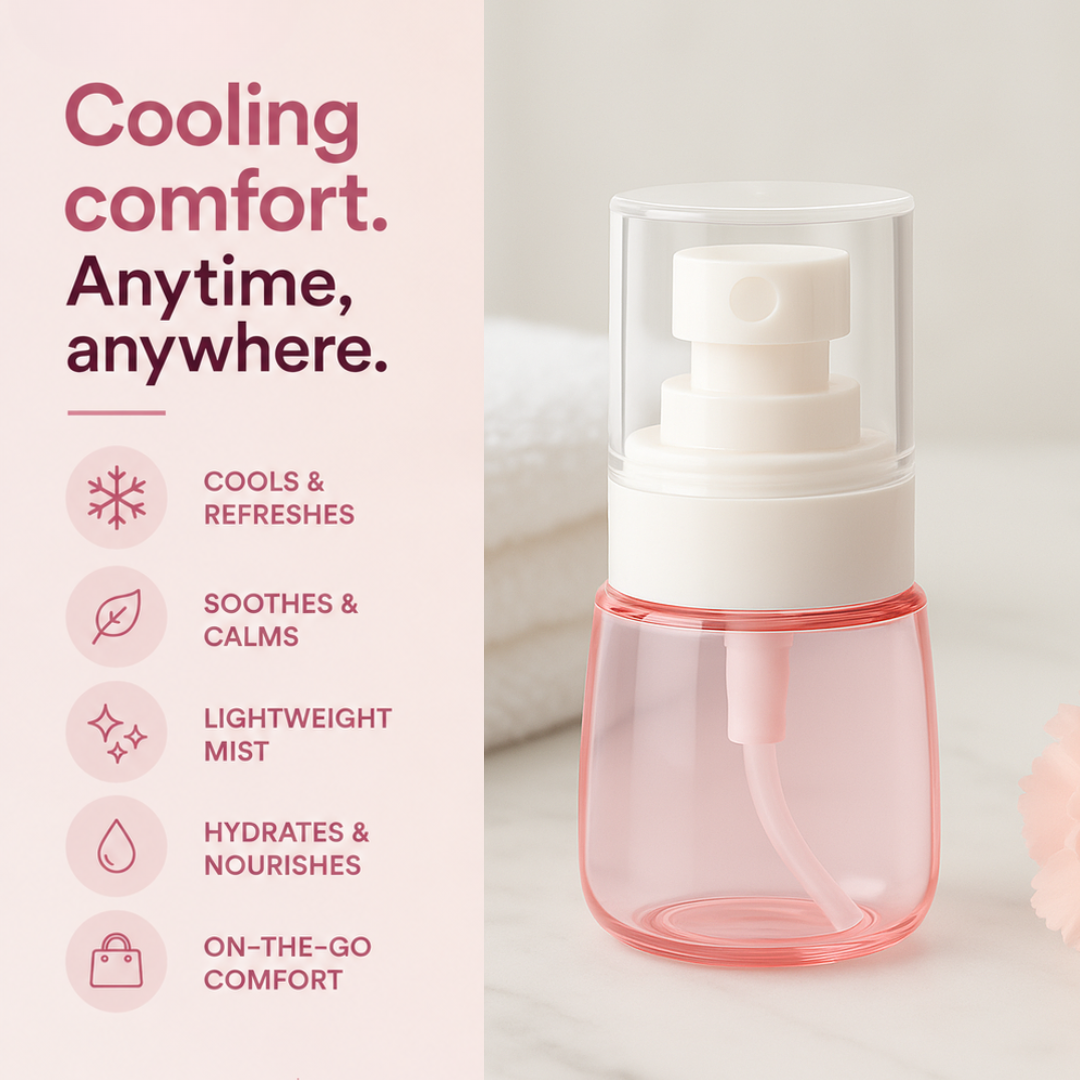 Cool Down Mist Spray Bottle (Empty & Refillable)